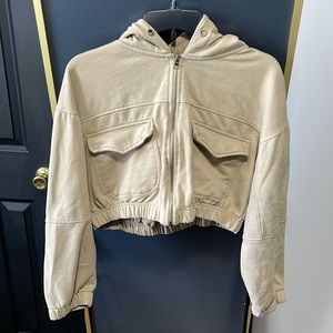 Ashley Vintage Charm Crop Full Zip Sweatshirt